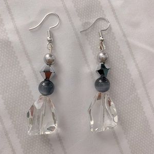 Clear stone Dangle Earrings